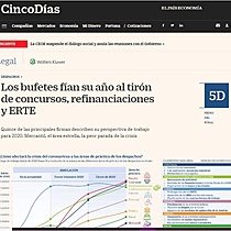 Los bufetes fan su ao al tirn de concursos, refinanciaciones y ERTE